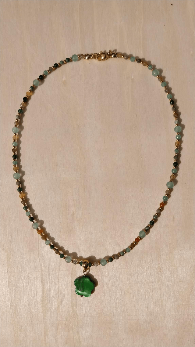 Collier en pierre d'Agathe "India agathe"
