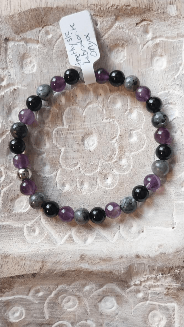 Bracelet Amethyste Labradorite Onyx
