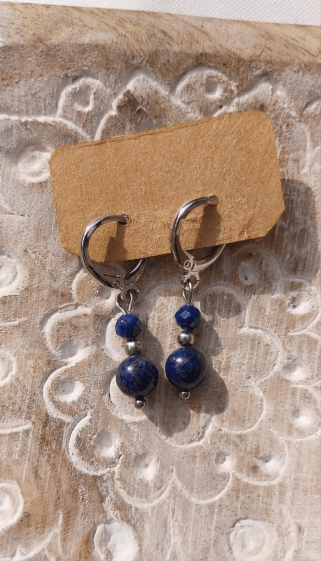 Boucles en Lapis-Lazuli 