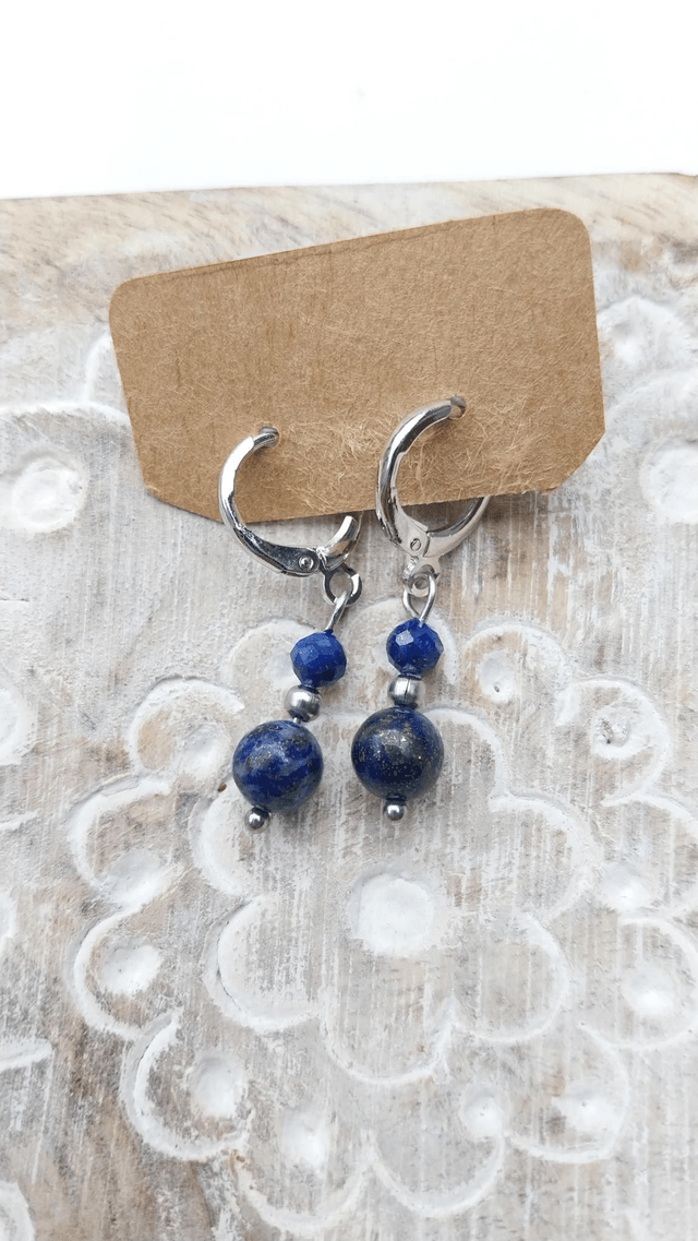 Boucles en Lapis-Lazuli 