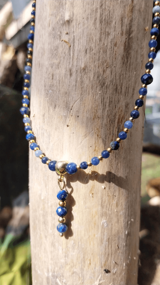 Collier Lapis Lazulli et Sodalite