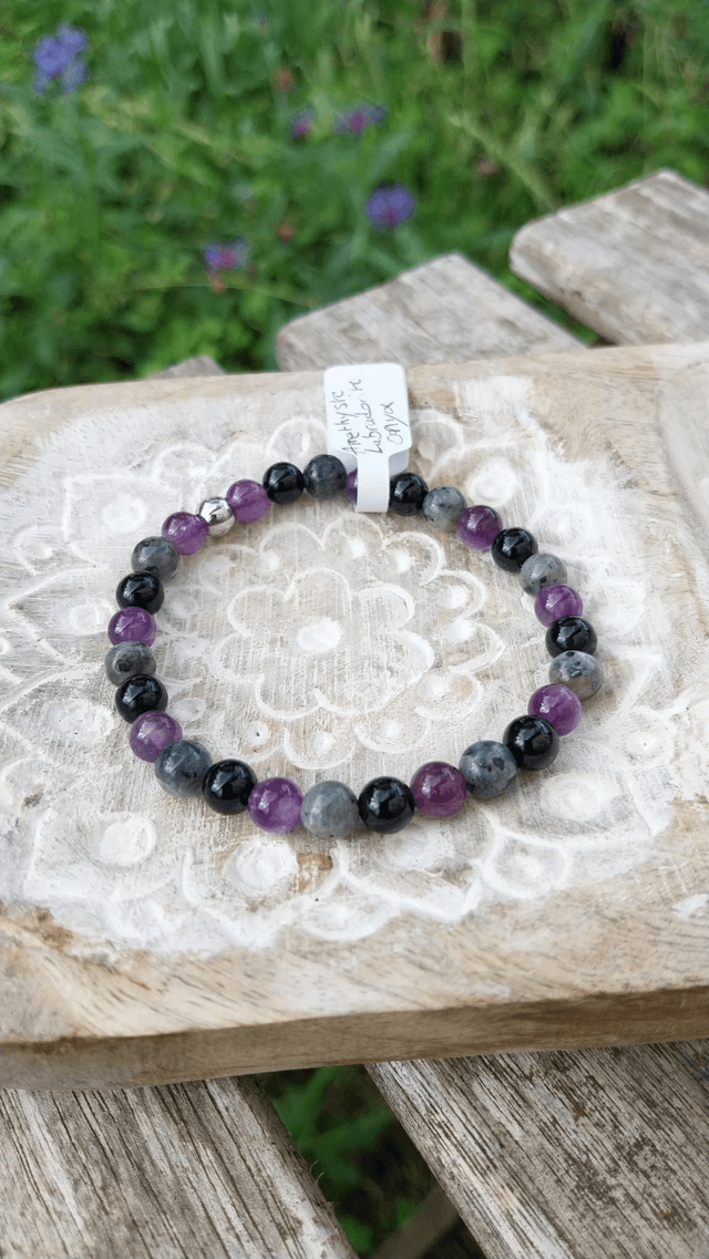 Bracelet Amethyste Labradorite Onyx