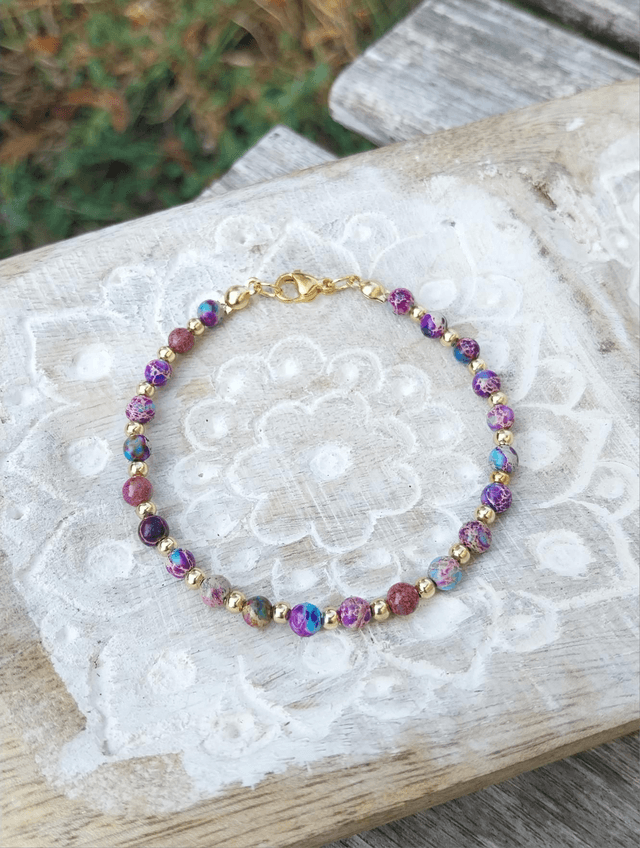 Bracelet en Jaspe de sédiments de mer 
